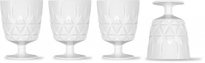 PICNIC GLASS 4-PCS, WHITE