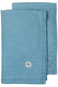 Serwetka EDEN denim, 2-szt, niebieski