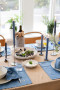 EDEN DENIM KITCHEN TOWEL, 2-PCS, BLUE