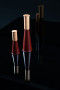 GURKEN SALT AND PEPPER MILL LARGE, DARK RED/BROWN