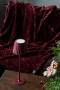 ESTELLA FLEECE PLAID, BORDEAUX