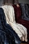 ESTELLA FLEECE PLAID, BORDEAUX