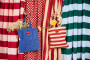 SHOPPING BAG LOVE, RED/SAND