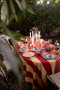 CANDLESTICK LARA XS, BORDEAUX/PINK