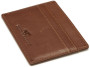 LEATHER LINE CARD HOLDER IN BOX COGNAC ONE SIZE