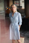 INDIGO BOW 133 SHIRT DRESS 