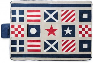 Navy picnic blanket