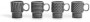 COFFEE & MORE, MULLED WINE/ESPRESSO CUP GREY 4-P