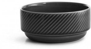 COFFEE & MORE DEEP BOWL 17 CM GREY