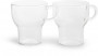 GLASS MUG 2-PACK CLEAR 25 CL