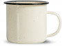 DORIS ENAMEL MUG, BEIGE