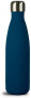 NILS STEEL BOTTLE RUBBER FINISH BLUE, 50 CL 24H/12 H