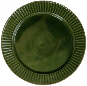 COFFEE & MORE PLATE, GREEN 27CM