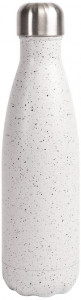 NILS STEEL BOTTLE WHITE/BLACK 12/24H, 50CL