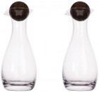 NATURE OIL/VINEGAR BOTTLES WITH CORK STOPPERS, 2-PACK