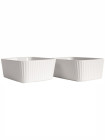 FLORA OVEN DISH MINI 2-PCS, WHITE