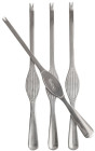 SIVAN SHELLFISH CUTLERY, 4-PCS SILVER