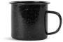 DORIS ENAMEL MUG, BLACK