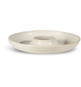 ELLEN SERVING PLATE, OFF WHITE