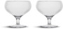 BILLI COUPE GLASS, 2-PCS, CLEAR