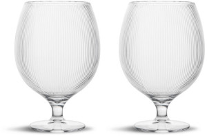 BILLI BEER GLASS, 2-PCS, CLEAR