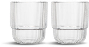 BILLI WATER GLASS, 2-PCS, CLEAR