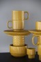 COFFEE & MORE TEA MUG 2-PCS, YELLOW