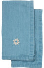 EDEN DENIM KITCHEN TOWEL, 2-PCS, BLUE