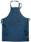 ARON DENIM APRON, BLUE