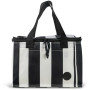 CITY STRIPE COOLER BAG SMALL RPET, BLACK/WHITE