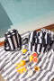 CITY STRIPE COOLER BAG LARGE RPET, BLACK/WHITE