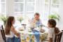 EDEN ROUND WAXED TABLECLOTH, MIXED YELLOW