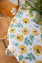 EDEN ROUND WAXED TABLECLOTH, MIXED YELLOW