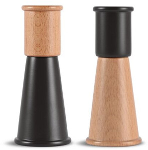 Młynek do soli i pieprzu GURKEN, mały, 2-szt, czarny/brązowy