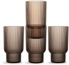 BILLI SZKLANKI 4-SZT, BRĄZOWE