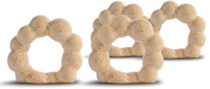 NAPKIN RING PORTO 4PCS/SET, BEIGE