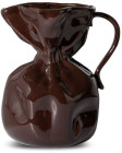 VASE CRUMPLE, BROWN