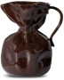 VASE CRUMPLE, BROWN