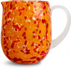 JUG MESSY ROUND, RED/ORANGE