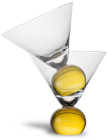 GLASS SPICE 2PCS/SET CLEAR/YELLOW