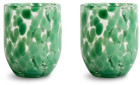 GLASS MESSY 2PCS, GREEN