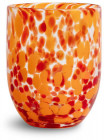 GLASS MESSY, RED/ORANGE