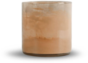 CANDLE HOLDER CALORE FADED M, APRICOT/PEACH/BEIGE