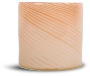 CANDLE HOLDER CALORE XS, PINK/BEIGE