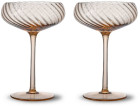 CHAMPAGNE SAUCER OPACITY 2PCS/SET, PEACH