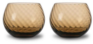 WATER GLASS OPACITY 2PCS/SET, BROWN