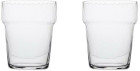 SHORT GLASS OPACITY 2PCS/SET, CLEAR