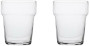 SHORT GLASS OPACITY 2PCS/SET, CLEAR