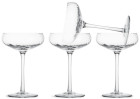 CHAMPAGNE SAUCER OPACITY 4PCS/SET, CLEAR