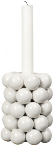 Candle holder GLOBE M, White